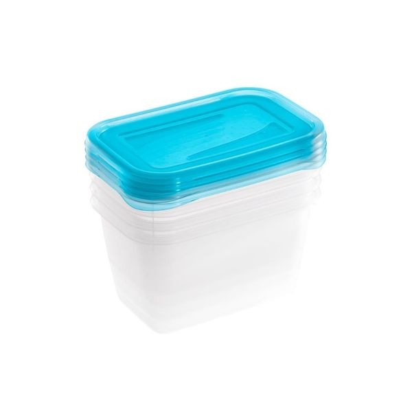 Комплект ємностей для СВЧ прямокутний "Fredo Fresh" (4*0,75л)