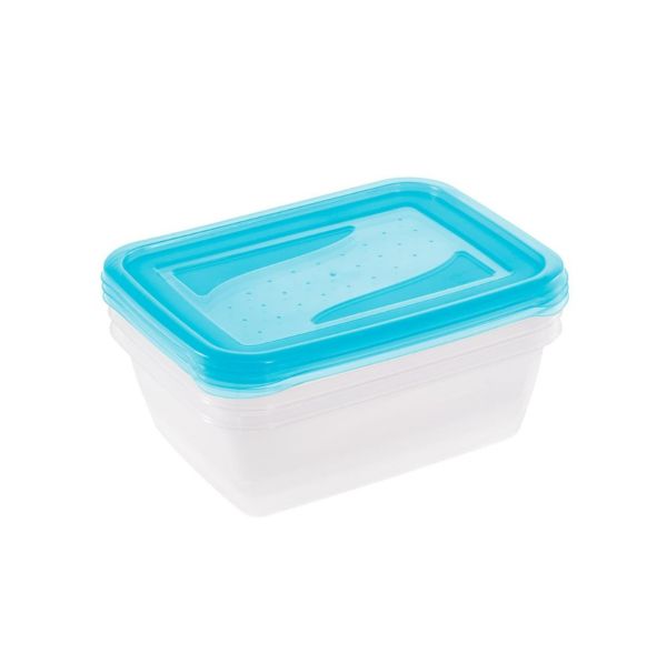 Комплект ємностей для СВЧ прямокутний "Fredo Fresh" (3*1,25л)