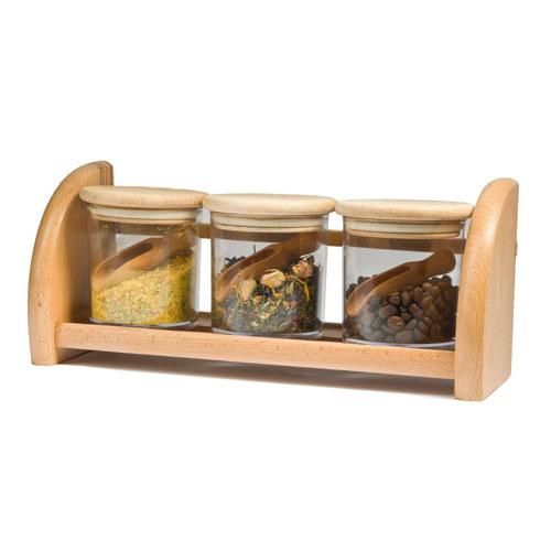 Набір для спецій на 3 предмети на поличці Presidеnt Line (3*250мл)