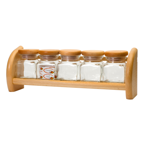 Набір для спецій на 5 предметів на полиці President Line (5*120мл)