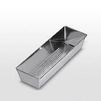 Деко з рифл. дном "SILVER" 300*110*75