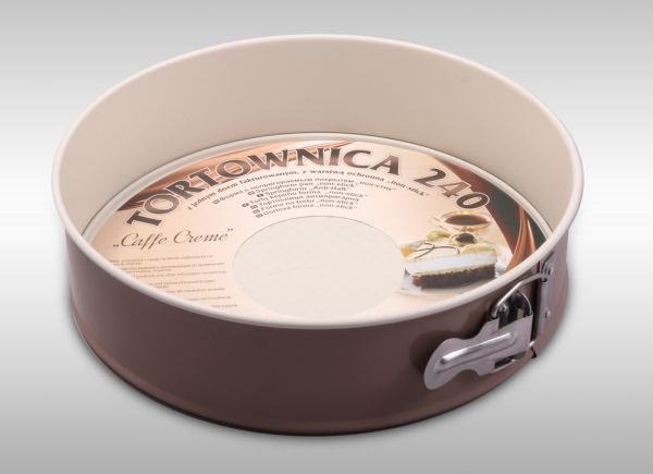 Тортівниця 240 з антипригарним покриттям, з гофрірованим дном "Caffe Creme"