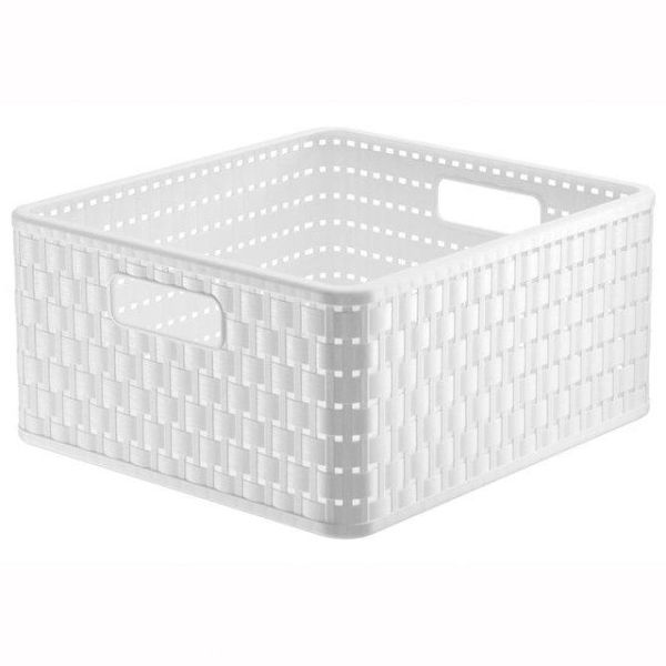 Ящик для зберігання Rotho Country 14л білий