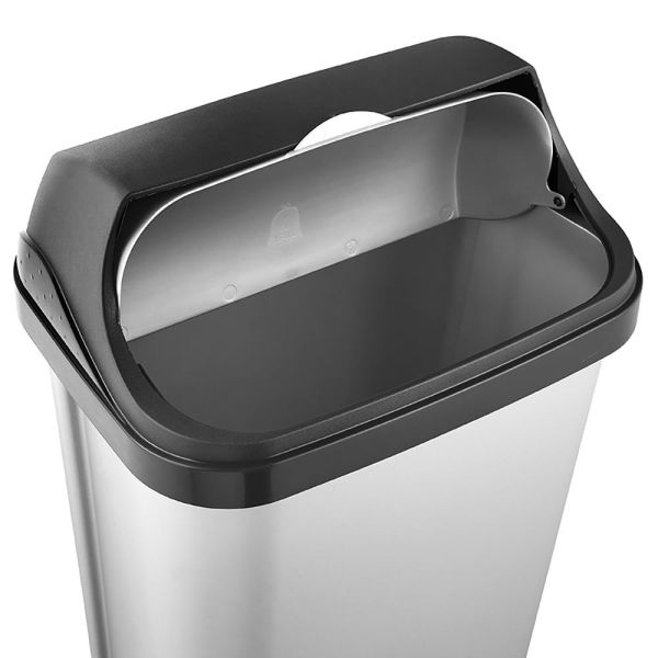 Сміттєвий контейнер Keeeper "ROLLTOP" 25л срібло