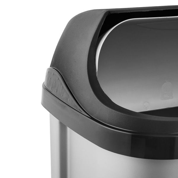 Сміттєвий контейнер Keeeper "ROLLTOP" 50л срібло