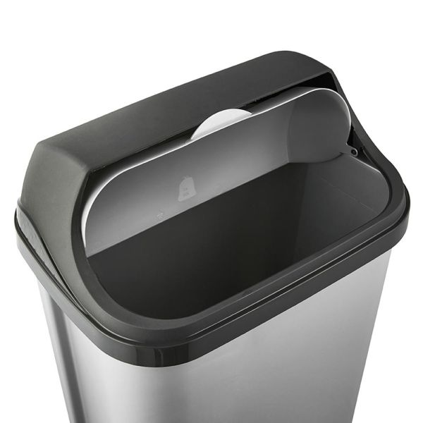 Сміттєвий контейнер Keeeper "ROLLTOP" 50л срібло