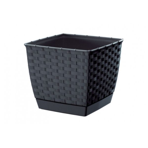 Горщик для квітів Ratolla Square 14.5см Антрацит