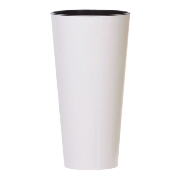 Горщик для квітів Tubus Slim Shine 30 см Білий