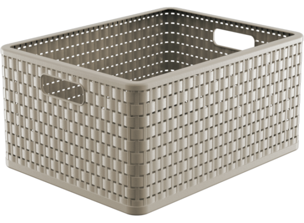 Ящик для зберігання Rotho Country 14л капучіно