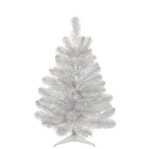 Сосна 60 см Icelandic iridescent біла з блиском з підставкою