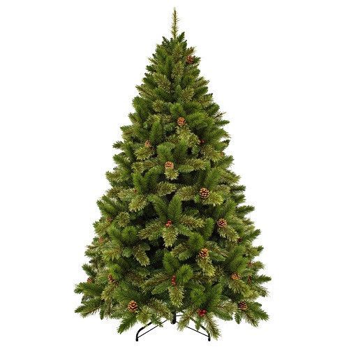 Ялина 2,60 м. Dewberry зелена з декоративними шишками та ягодами