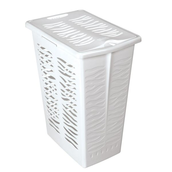 Кошик для білизни BranQ Зебра 30 л. Білий