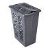 Корзина для белья BranQ Зебра 30 л. Антрацит