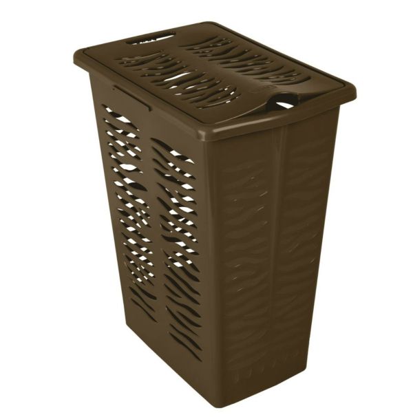 Кошик для білизни BranQ Зебра 30 л. Коричневий