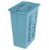 Корзина для белья BranQ Зебра 30 л. Небесно-голубая