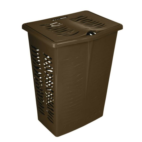 Кошик для білизни BranQ Зебра 42 л. Коричневий