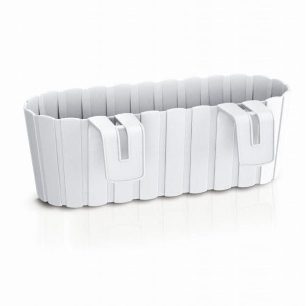 Балконний ящик Boardee Hook навісний, 40см Білий