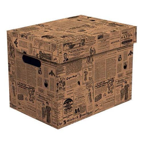 Ящик для хранения картонный ONE, газета