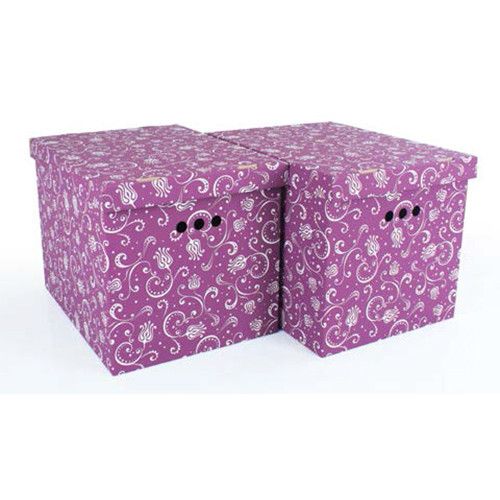 Набір картонних ящиків для зберігання XL, тюльпан 2шт