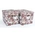 Набір картонних ящиків для зберігання XL, квіти 2шт