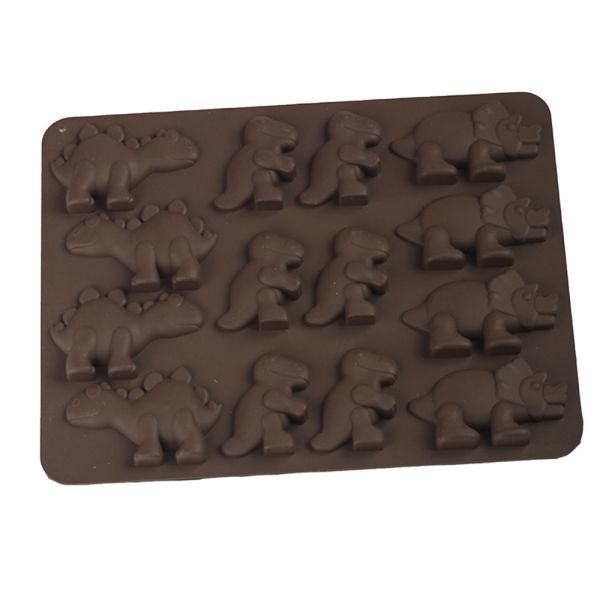 Форма силіконова для цукерок Динозавр, 18х13х1см
