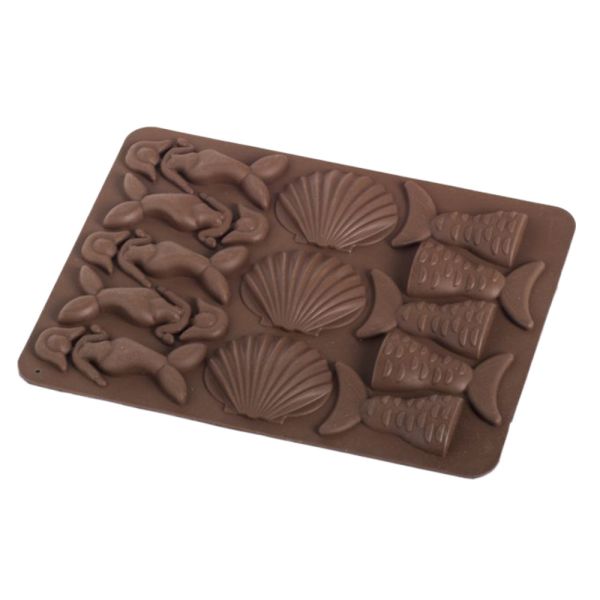 Форма силіконова для цукерок Море, 18х13х1см