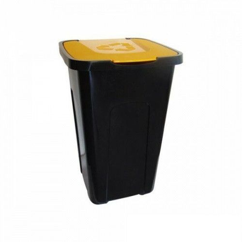Контейнер для сміття Keeeper 50л із жовтою кришкою