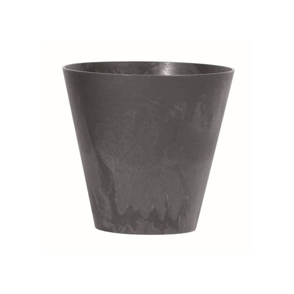 Горщик для квітів Tubus Beton Effect 20cm круглий Антрацит мармуровий