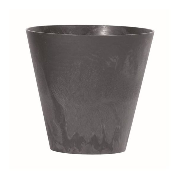 Горщик для квітів Tubus Beton Effect 40cm круглий Антрацит мраомрний