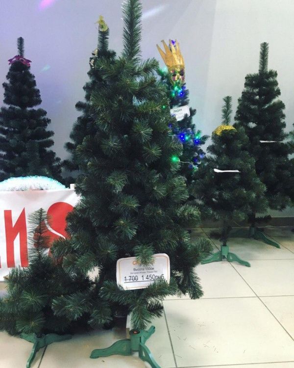 Новорічна штучна ялинка з плівки ПВХ ЛІСОВА 250 см