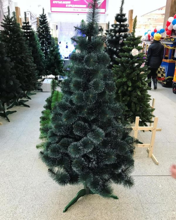 Штучна сосна КРИМСЬКА ЗАСНІЖЕНА темно-зелена 250 см
