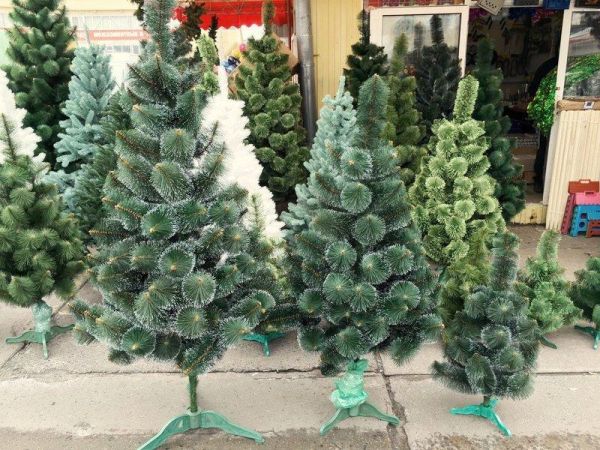 Штучна сосна КРИМСЬКА ЗАСНІЖЕНА темно-зелена 150 см