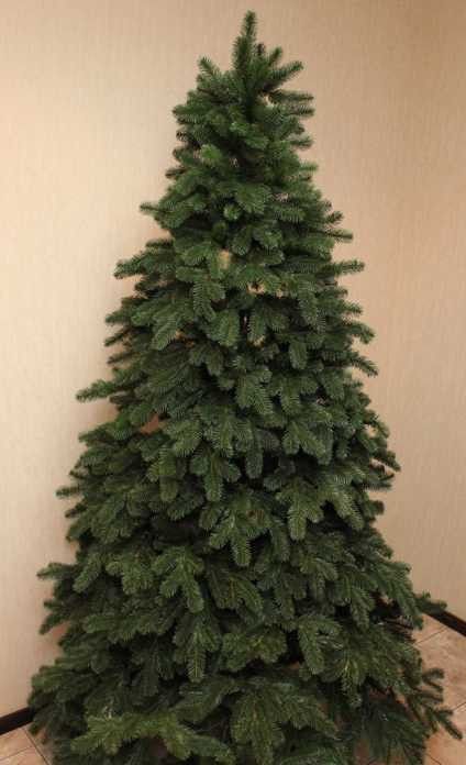 Штучна силіконова ялинка КОВАЛІВСЬКА зелена 210 см