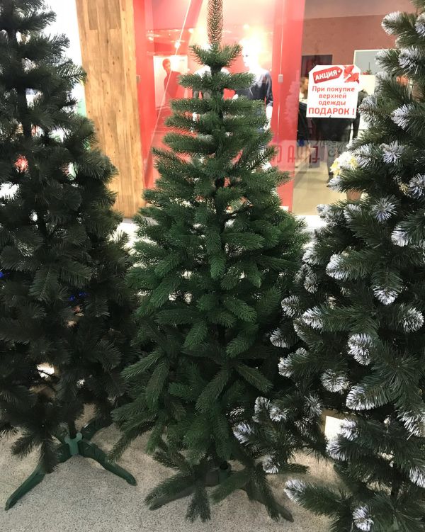 Искусственная новогодняя литая ель БУКОВЕЛЬСКАЯ зелёная 250 см