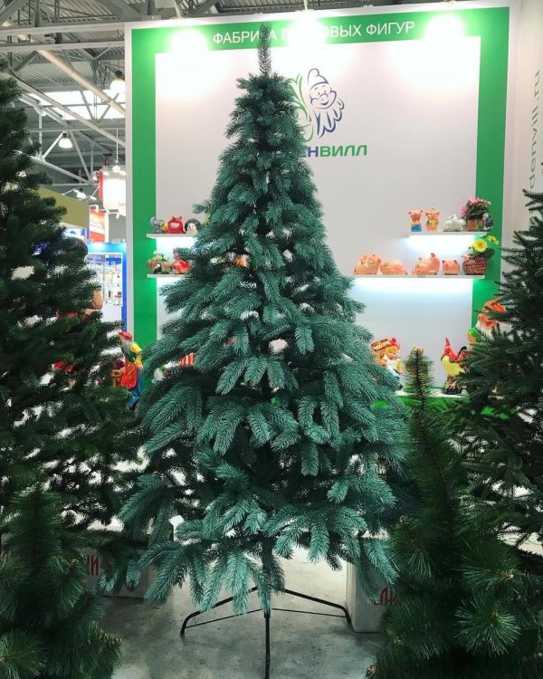 Штучна новорічна лита блакитна ялина БУКОВЕЛЬСЬКА 180 см