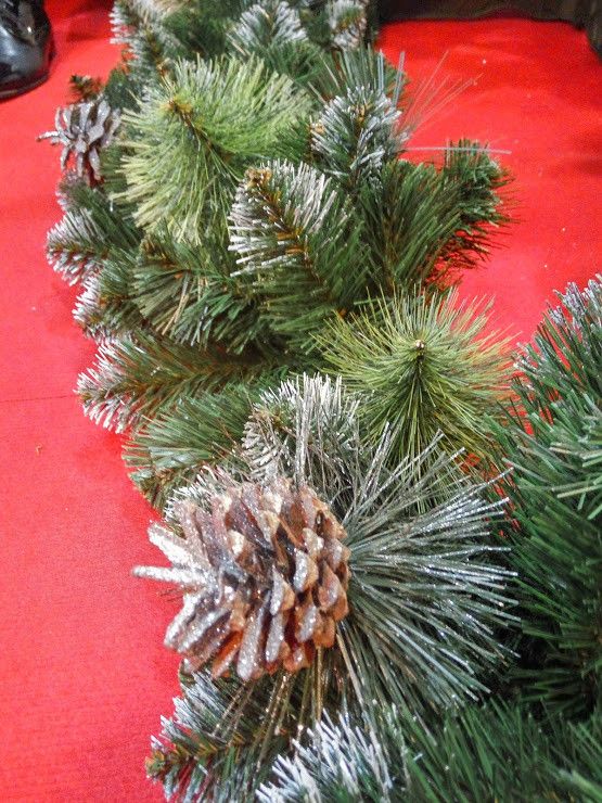 Новорічна штучна гірлянда РІЗДВЯНА комбінована 300 см