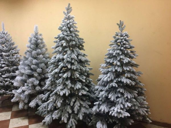 Штучна новорічна лита ялина КОВАЛІВСЬКА ЗАСНІЖЕНА 180 см