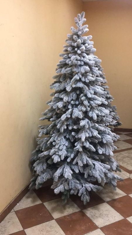 Новорічна штучна лита ялина КОВАЛІВСЬКА ЗАСНІЖЕНА 230 см