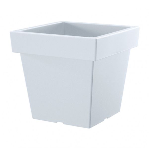 Горщик для квітів LOFLY Square Low 24см Білий