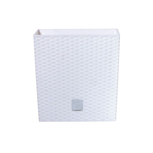 Горщик для квітів RATO Square Low 20 см, H-20,2 см Білий