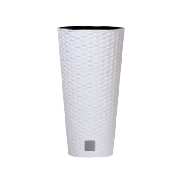 Горшок для цветов RATO Tubus 25 cм, H-47,6 см Белый