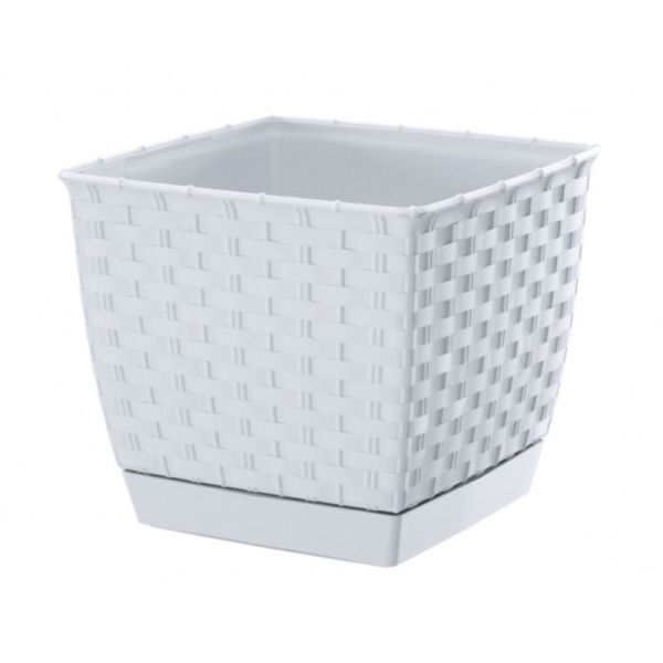 Горщик для квітів Ratolla Square 19см Білий