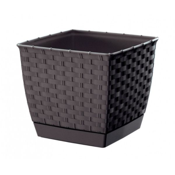 Горщик для квітів Ratolla Square 19см Коричневий