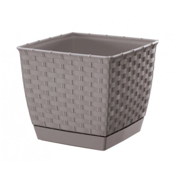 Горщик для квітів Ratolla Square 19см Мокка