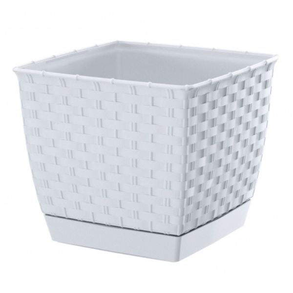 Горщик для квітів Ratolla Square 22см Білий