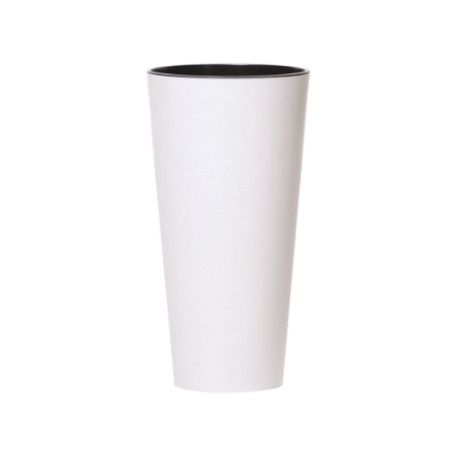 Горщик для квітів Tubus Slim 15см Білий