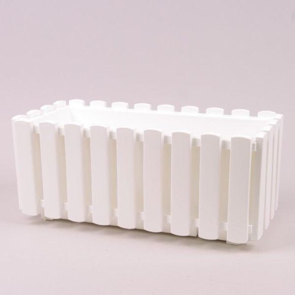 Балконний ящик Boardee Fencycase 38см Білий