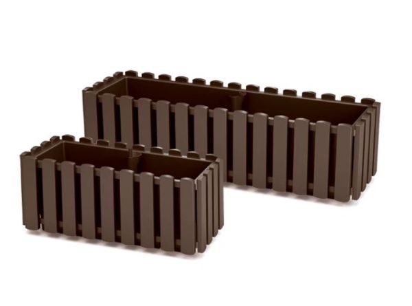 Балконний ящик Boardee Fencycase 38см Коричневий