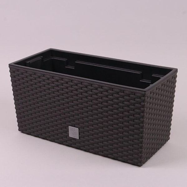 Горщик для квітів терасовий Rato Case 60см із вкладишем Коричневий