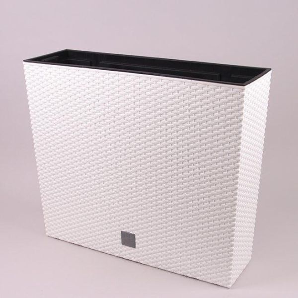 Горщик для квітів терасовий Rato Case 60см із вкладишем високий Білий